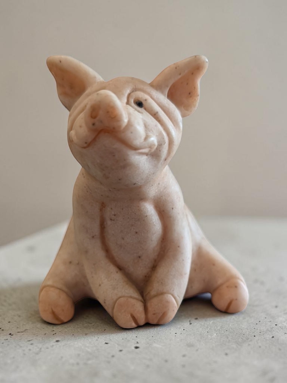 Vintage Quarry Critters Petunia Pig Figurine Second Nature Design Collectible